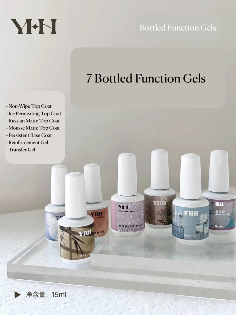 [CN_YHH-BTLRUSMATTOP] [YHH] - Function Bottle Gels (Russian Matte Top)